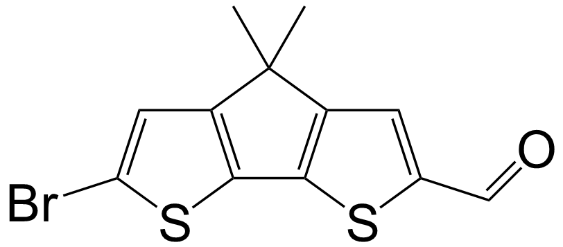 6-bromo-4,4-dimethyl-4H- 7-cyclopenta[1,2-b:5,4-b'] 8-dithiophene-2-carbaldehyde/1043448-11-8